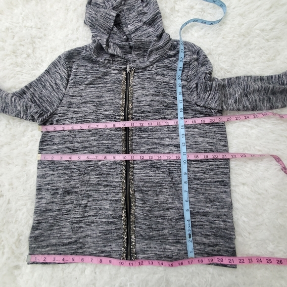 Juicy Couture Space Dye Embellished Zip Up Hoodie Jacket - Picture 8 of 11